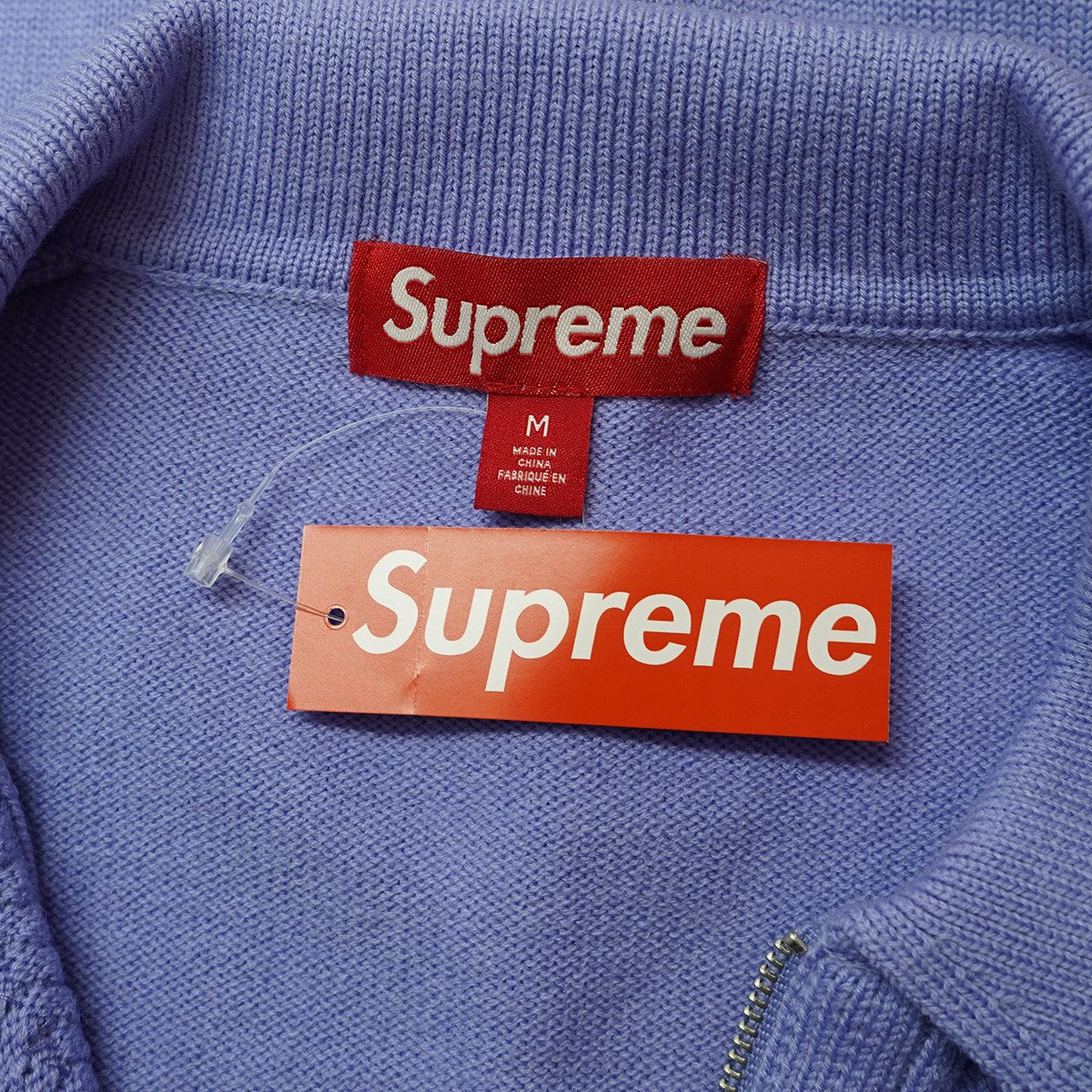 Supreme 26SS Beaded Zip Poloロゴ ビーズ ビーデッド ジップ ニット 半袖 ポロシャツ 古着・中古-5枚目のアイテム画像