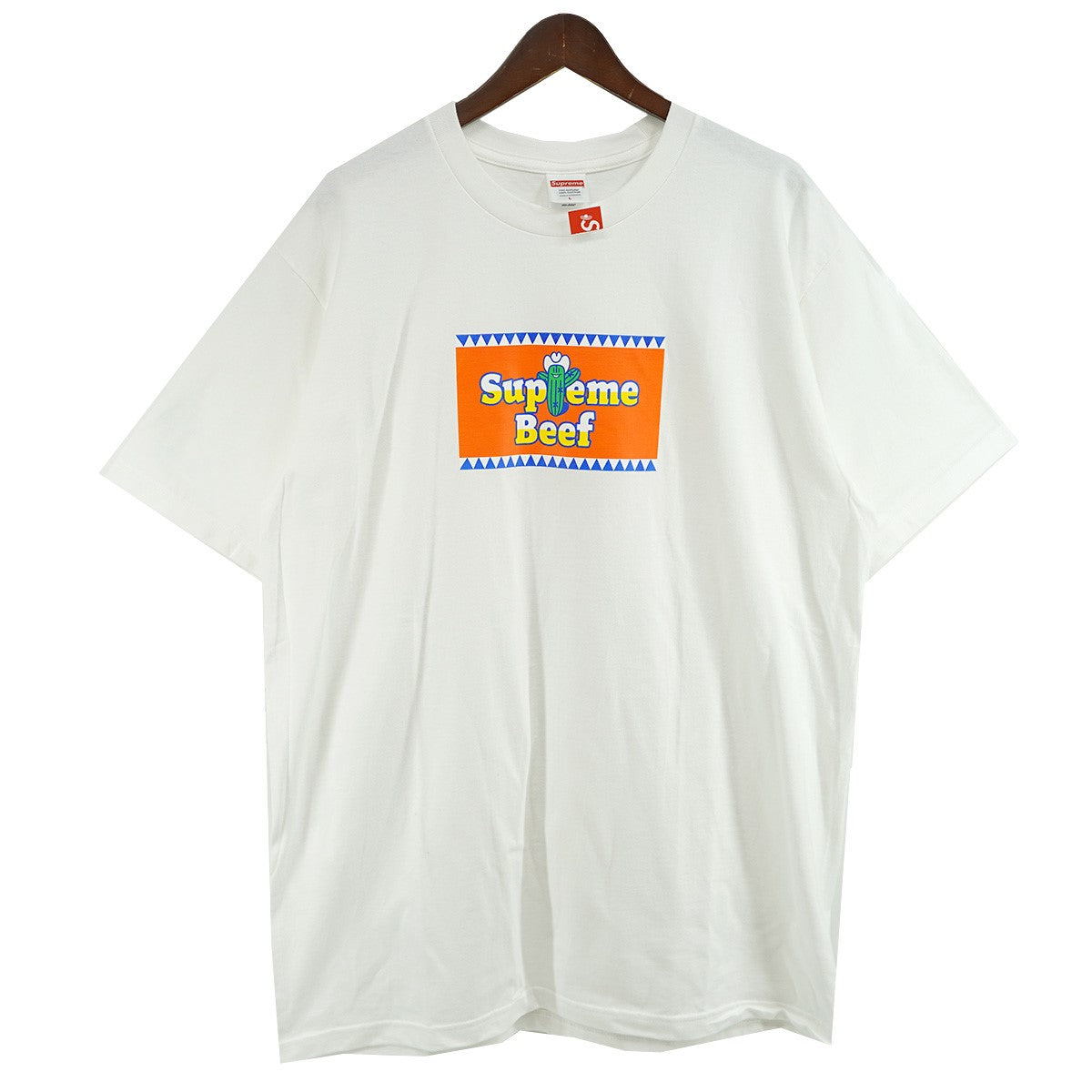 Supreme 25SS Beef Tee ロゴ ビーフ Tシャツ 古着・中古-1枚目のアイテム画像