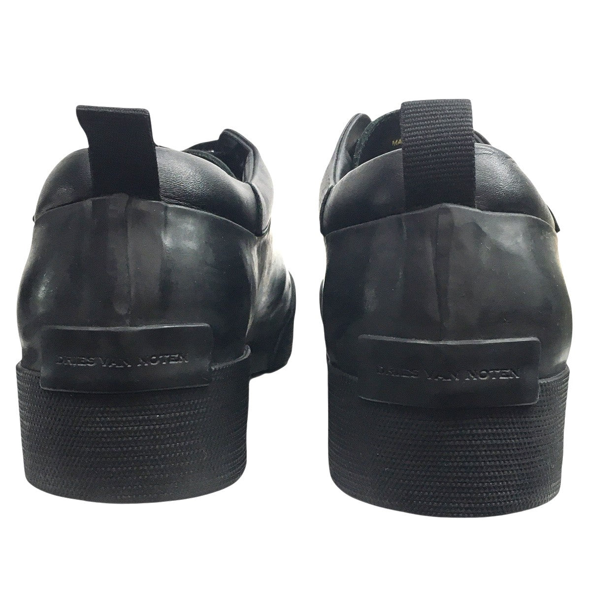 21AW Rubberized Leather Sneakersラバーコーティング 加工 レザー スニーカー シューズ 靴
