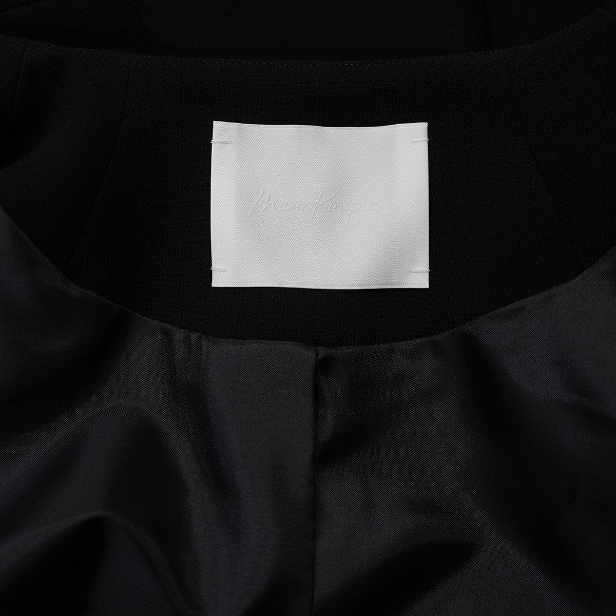 mame kurogouchi 24SS Triacetate Polyester Collarless Jacketフックボタン カラーレス ノーカラー ジャケット 古着・中古-7枚目のアイテム画像