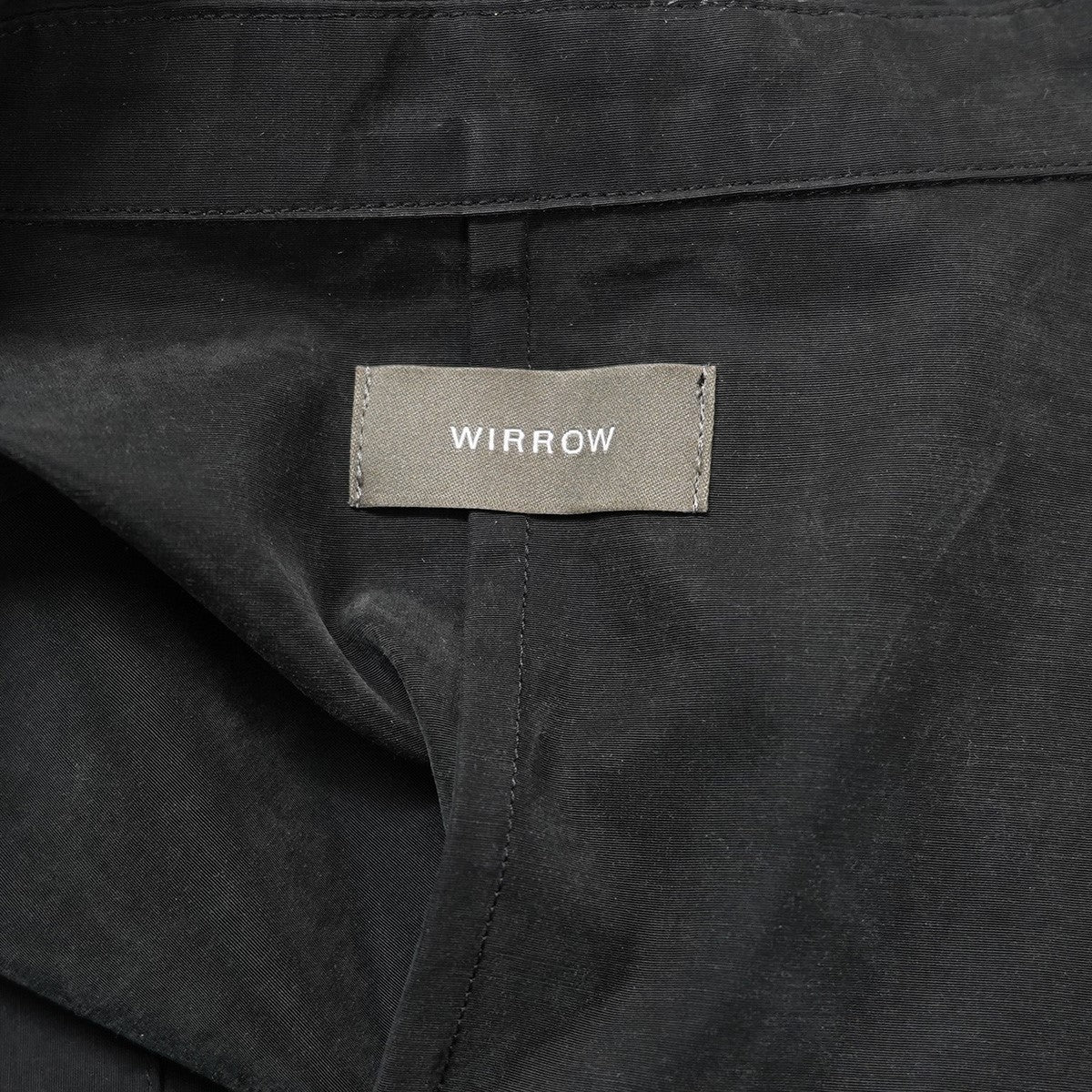 21SS CUPRO COTTON DOUBLE JACKET BLACK製品洗い加工 薄手 ダブルブレスト ジャケット