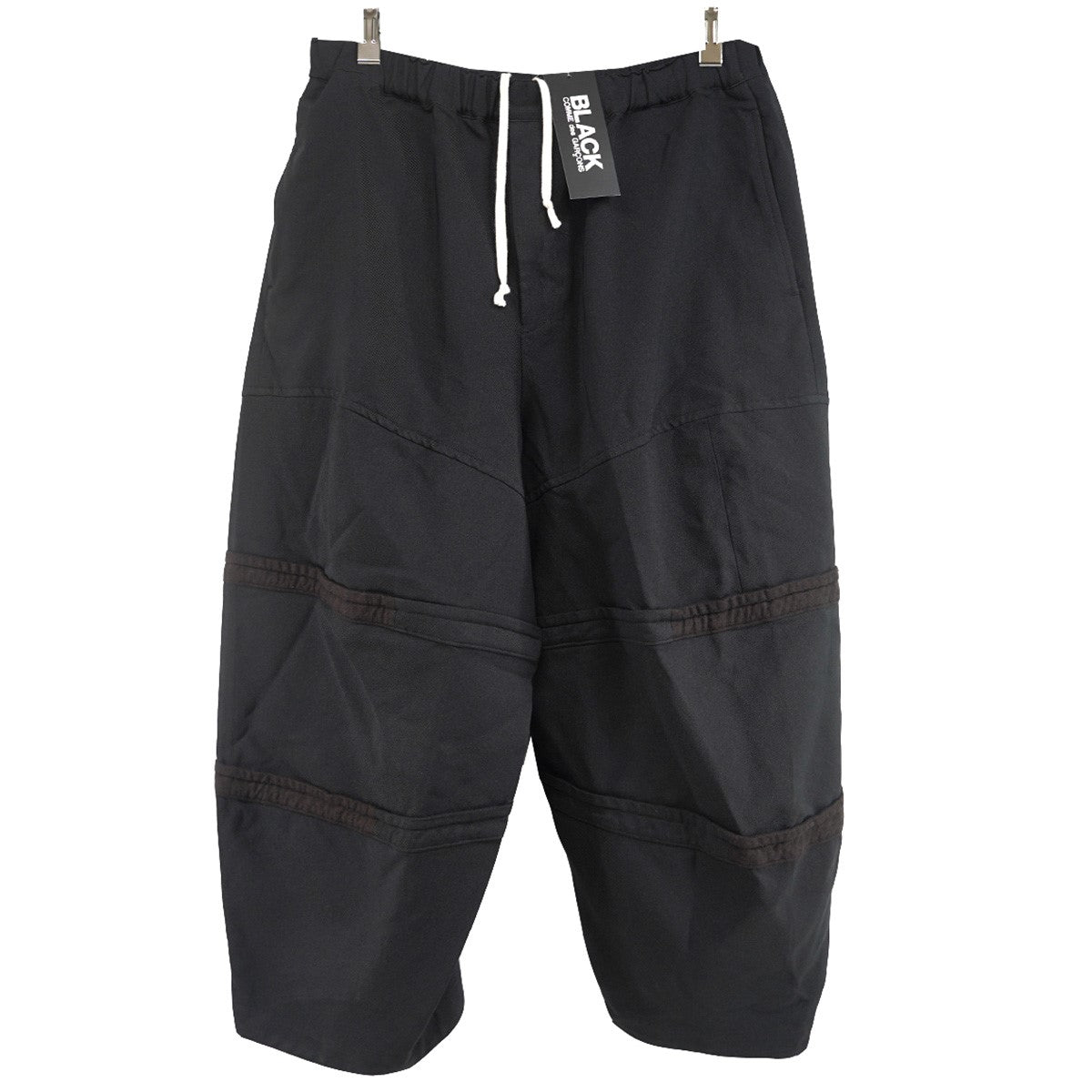 BLACK COMME des GARCONS 25AW エステルギャバジンｘウールクロス製品後加工 イージー パンツ 古着・中古-1枚目のアイテム画像