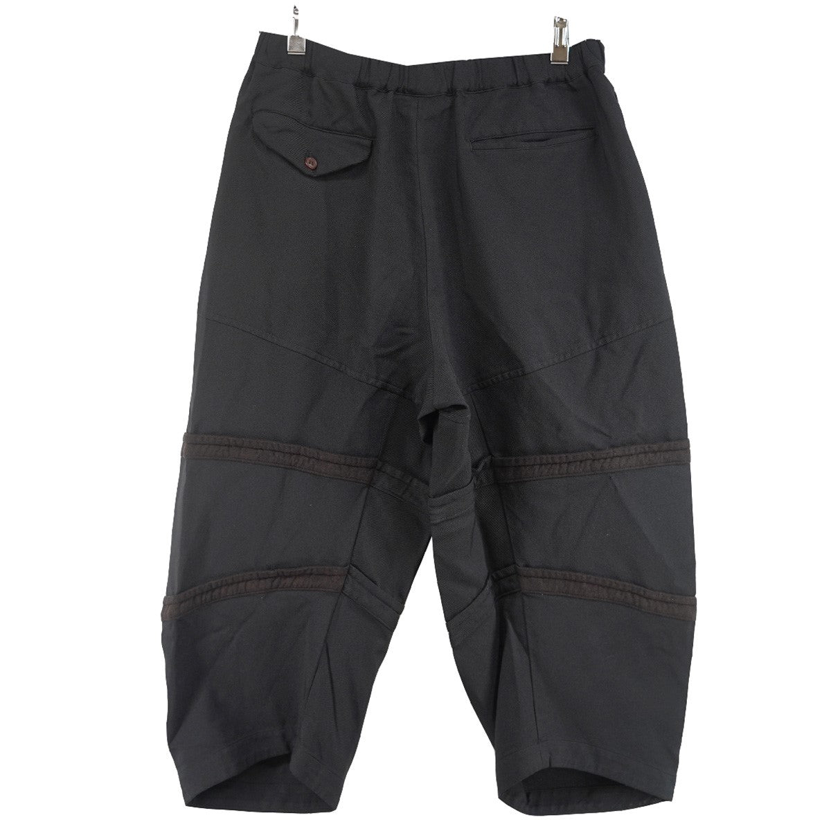 BLACK COMME des GARCONS 25AW エステルギャバジンｘウールクロス製品後加工 イージー パンツ 古着・中古-2枚目のアイテム画像
