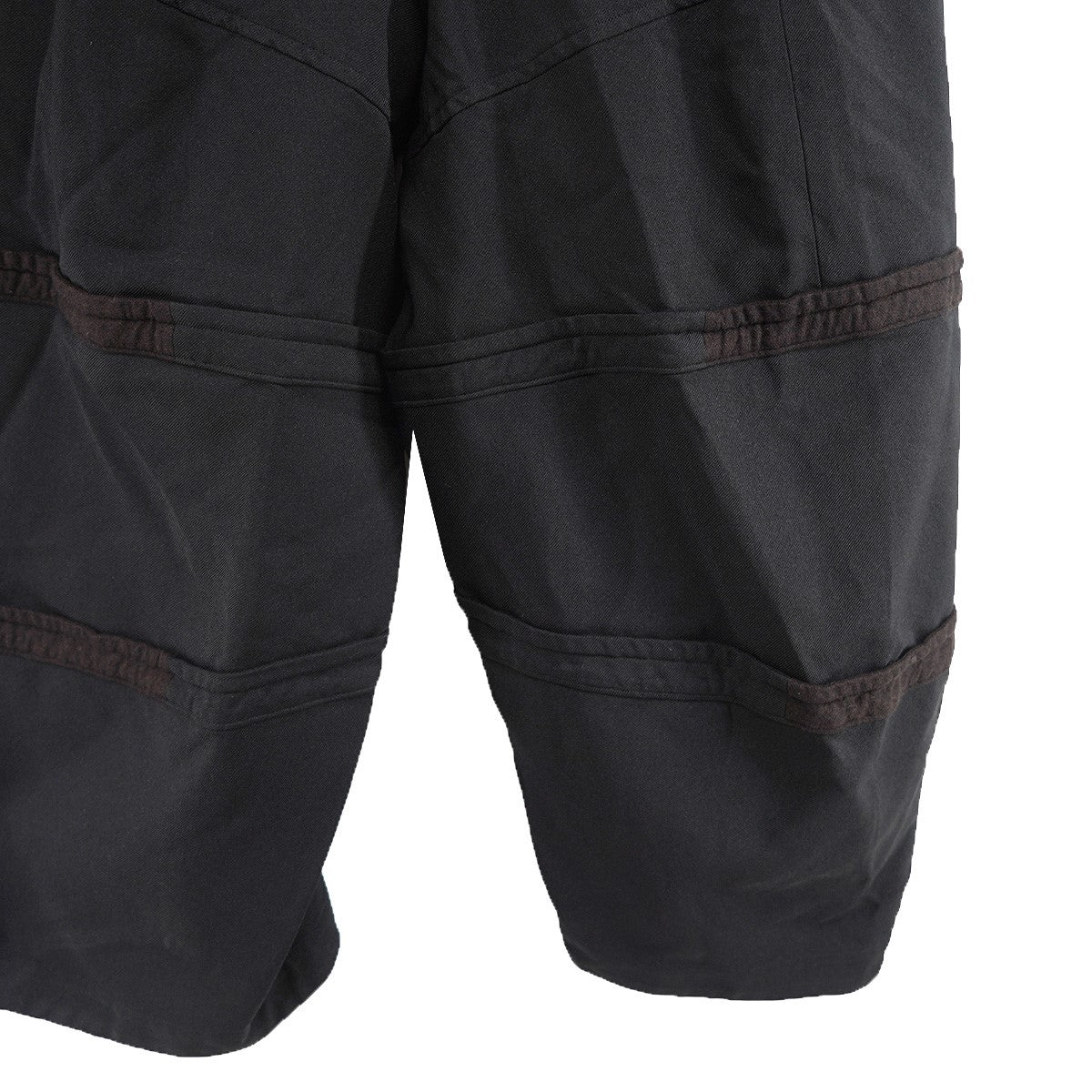 BLACK COMME des GARCONS 25AW エステルギャバジンｘウールクロス製品後加工 イージー パンツ 古着・中古-3枚目のアイテム画像