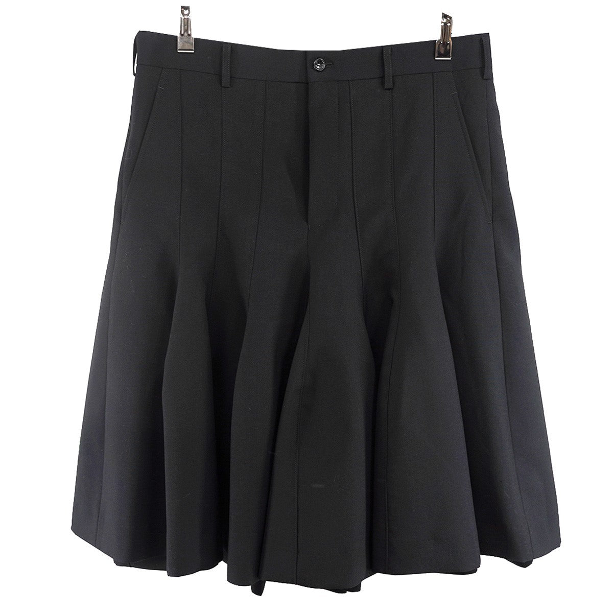 COMME des GARCONS HOMME PLUS 25SS 「Hope， a bit of light」ウールサテン ワイドショーツ ハーフパンツ 古着・中古-1枚目のアイテム画像