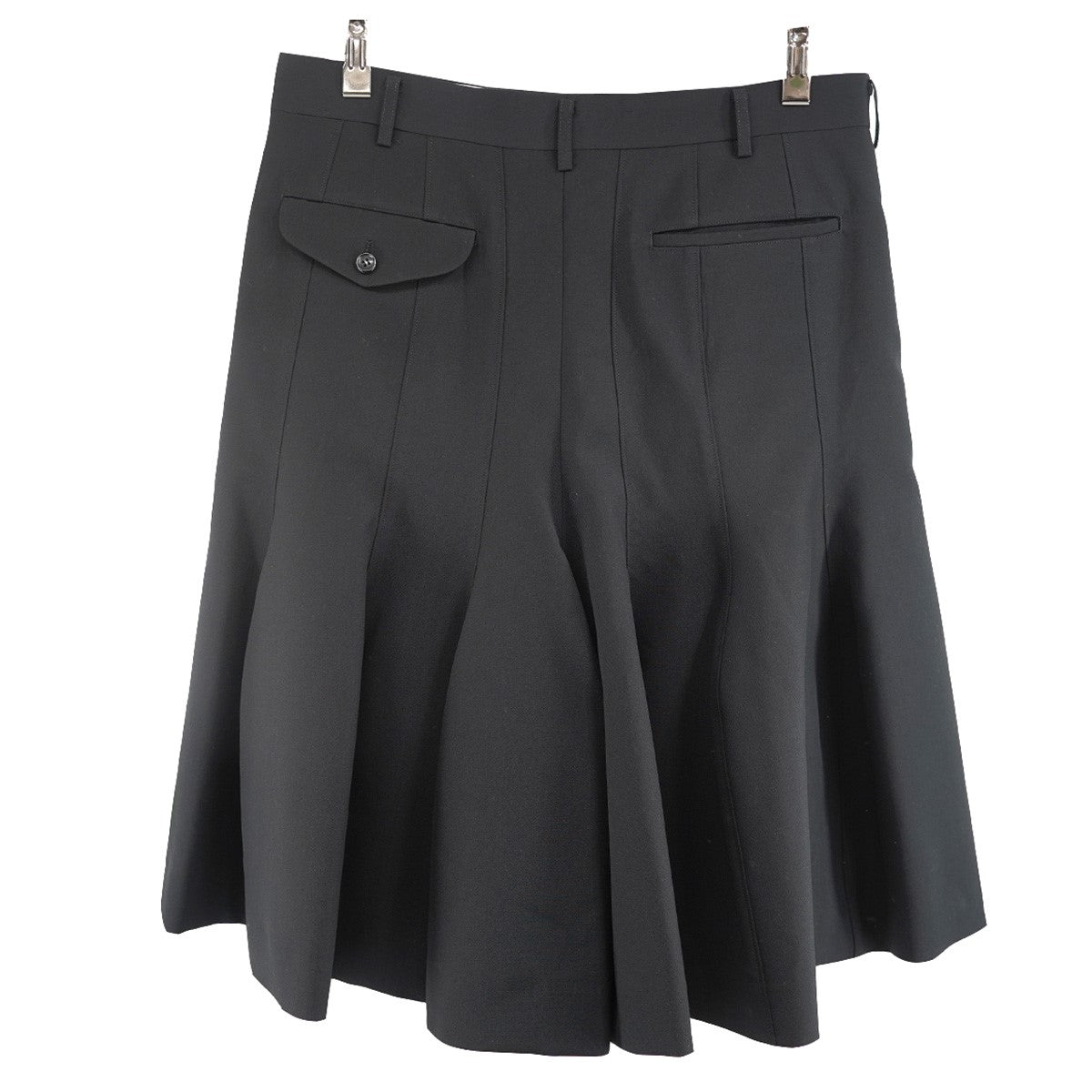 COMME des GARCONS HOMME PLUS 25SS 「Hope， a bit of light」ウールサテン ワイドショーツ ハーフパンツ 古着・中古-2枚目のアイテム画像