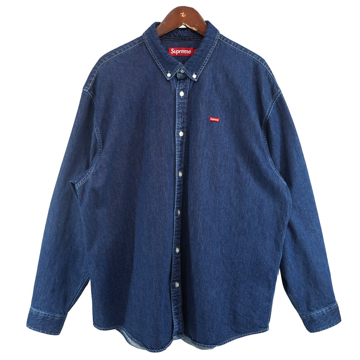 Supreme 24AW Small Box Shirtスモールボックス ロゴ デニムシャツ 古着・中古-1枚目のアイテム画像