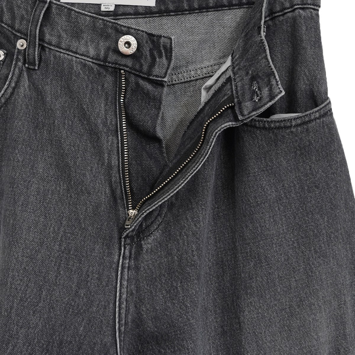 J．W．ANDERSON 25SS Buckled-cuff jeans ワイドレッグ バギーバックル カフ ベルト ワイド ジーンズ デニムパンツ 古着・中古-6枚目のアイテム画像