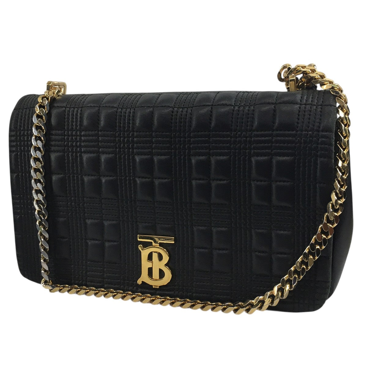 BURBERRY リカルド期 Medium Quilted Lola Bagミディアム キルテッド ローラバッグ チェーン ロゴ 鞄 古着・中古-1枚目のアイテム画像