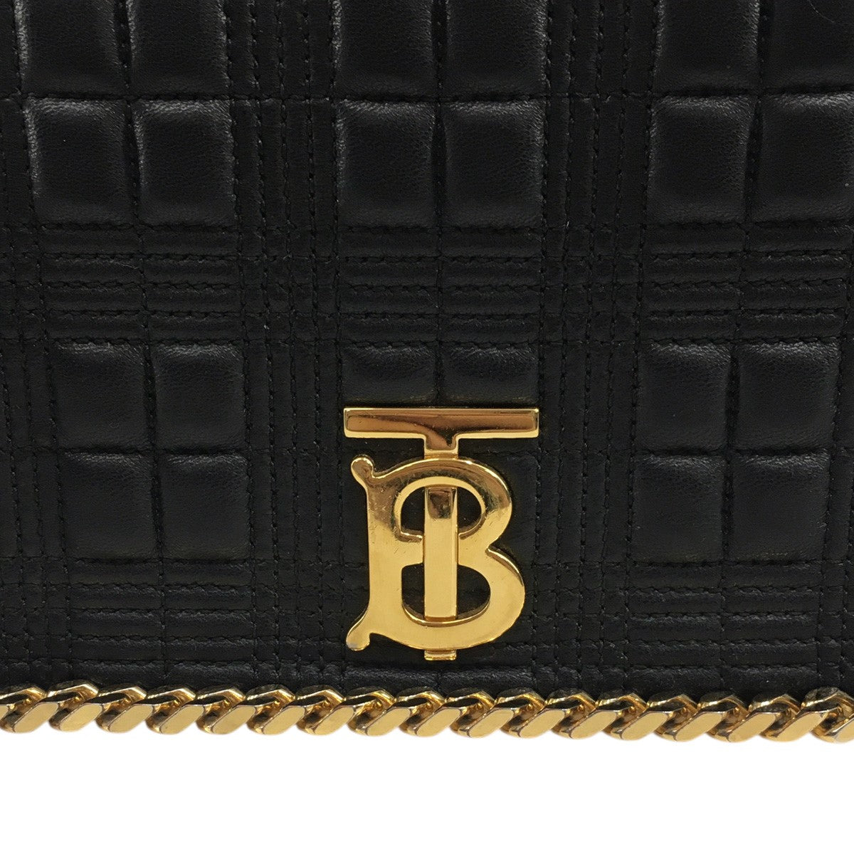 BURBERRY リカルド期 Medium Quilted Lola Bagミディアム キルテッド ローラバッグ チェーン ロゴ 鞄 古着・中古-3枚目のアイテム画像