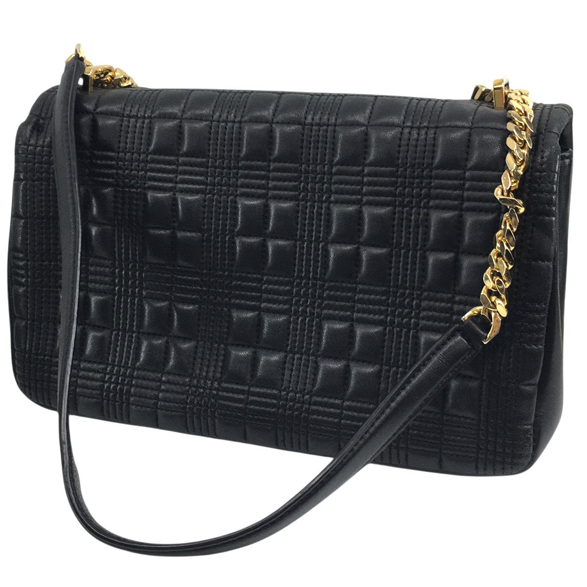 BURBERRY リカルド期 Medium Quilted Lola Bagミディアム キルテッド ローラバッグ チェーン ロゴ 鞄 古着・中古-4枚目のアイテム画像