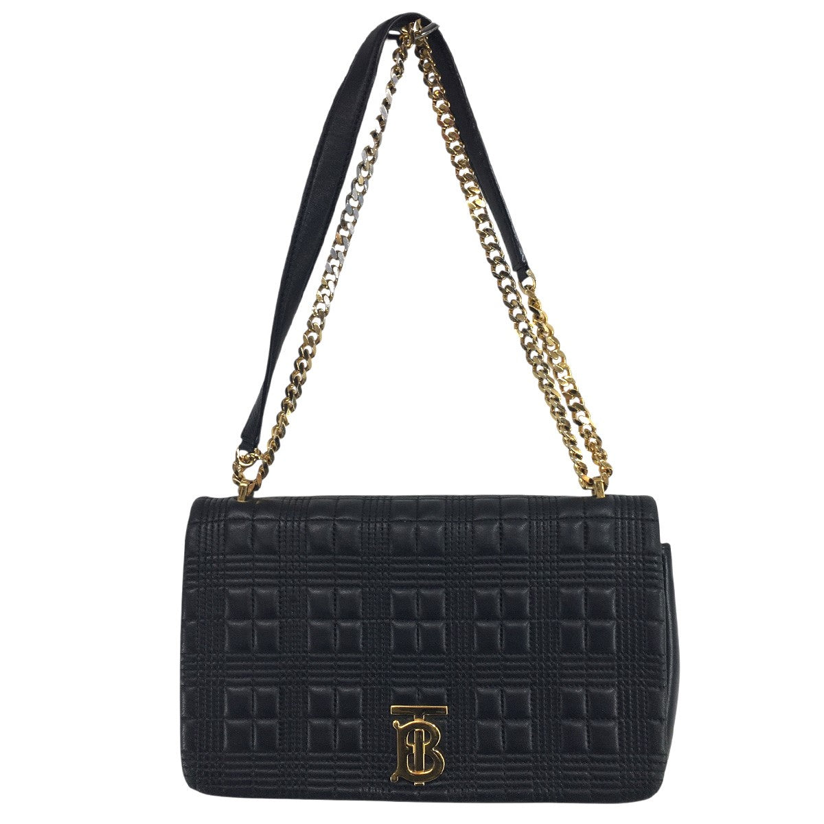 BURBERRY リカルド期 Medium Quilted Lola Bagミディアム キルテッド ローラバッグ チェーン ロゴ 鞄 古着・中古-5枚目のアイテム画像