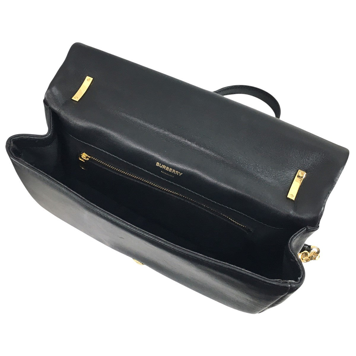 BURBERRY リカルド期 Medium Quilted Lola Bagミディアム キルテッド ローラバッグ チェーン ロゴ 鞄 古着・中古-7枚目のアイテム画像