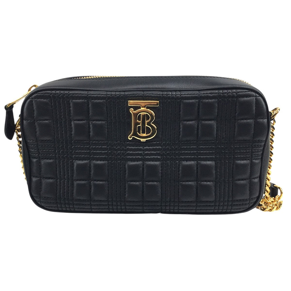 BURBERRY リカルド期 Small Lola Camera Bagキルティング TB ロゴ チェーン ショルダーバッグ 鞄 古着・中古-2枚目のアイテム画像