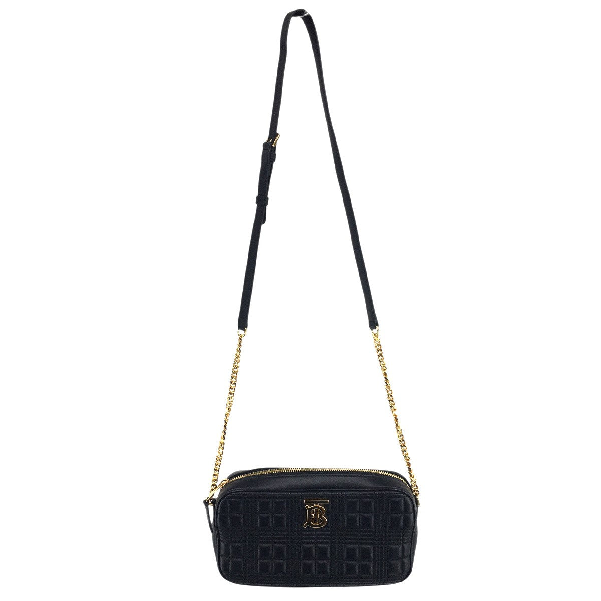 BURBERRY リカルド期 Small Lola Camera Bagキルティング TB ロゴ チェーン ショルダーバッグ 鞄 古着・中古-5枚目のアイテム画像