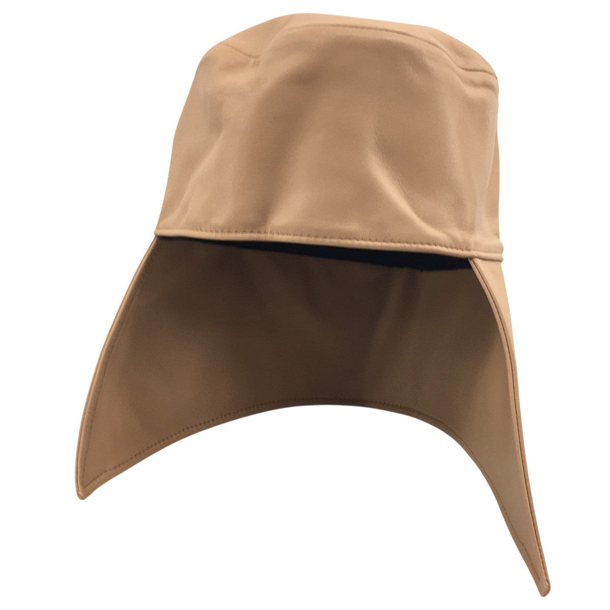 BURBERRY 24AW ダニエル・リー期 Lambskin Trapper Hat In Cool Beigeラムスキン トラッパーハット 古着・中古-1枚目のアイテム画像