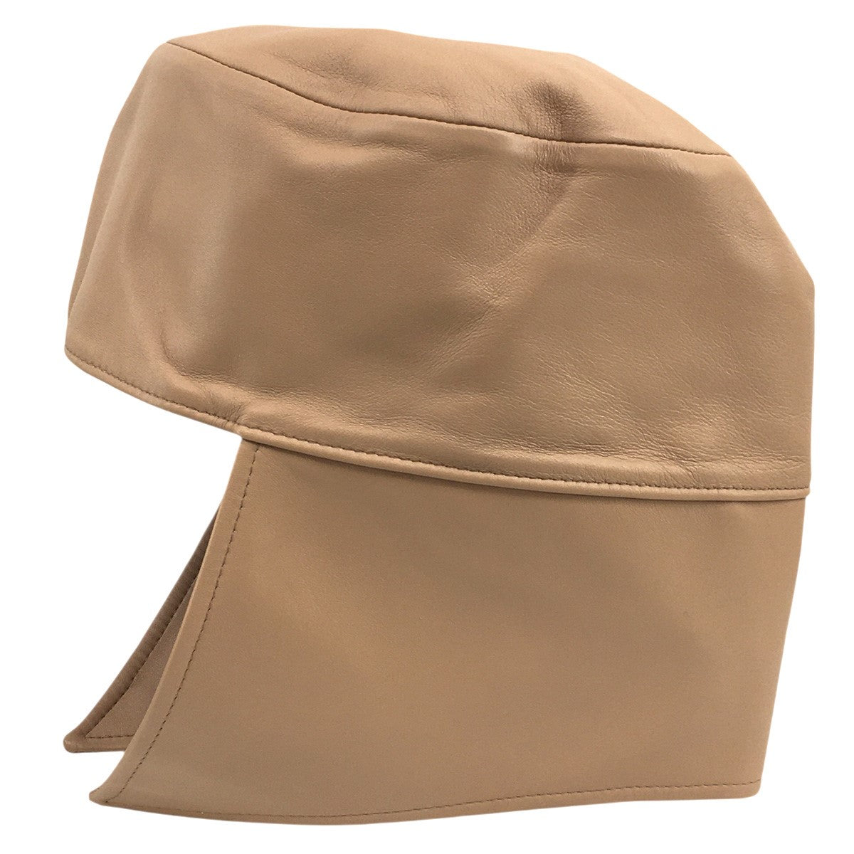 BURBERRY 24AW ダニエル・リー期 Lambskin Trapper Hat In Cool Beigeラムスキン トラッパーハット 古着・中古-3枚目のアイテム画像