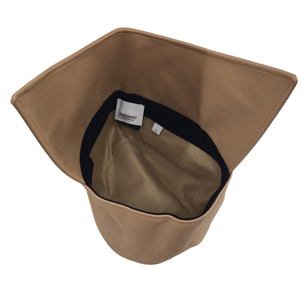 BURBERRY 24AW ダニエル・リー期 Lambskin Trapper Hat In Cool Beigeラムスキン トラッパーハット 古着・中古-5枚目のアイテム画像
