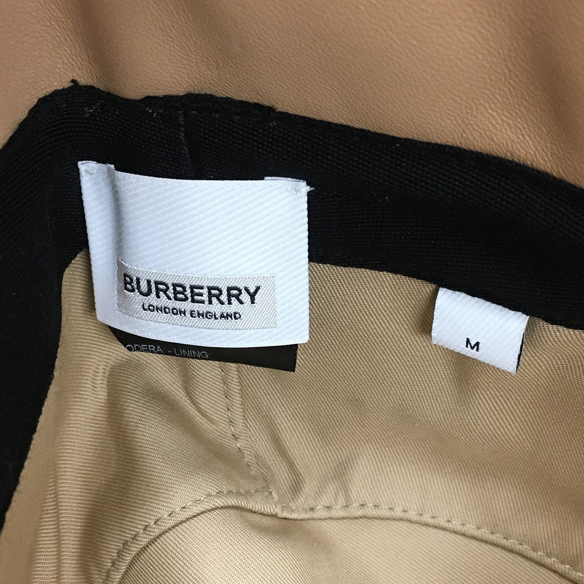 BURBERRY 24AW ダニエル・リー期 Lambskin Trapper Hat In Cool Beigeラムスキン トラッパーハット 古着・中古-6枚目のアイテム画像