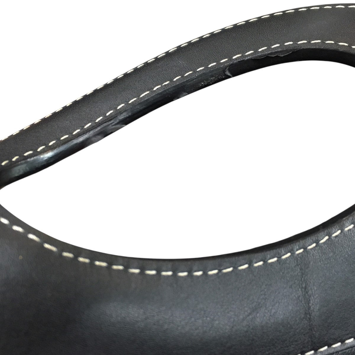 BURBERRY リカルド期 Medium Topstitched Leather Pocket Bagミディアム トップステッチ レザー ポケットバッグ ロゴ ハンド ショルダー 鞄 古着・中古-5枚目のアイテム画像