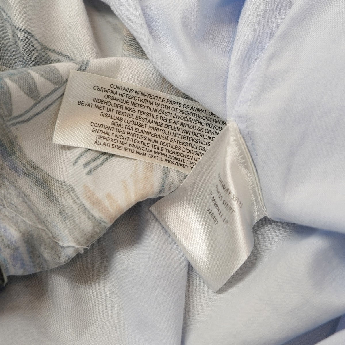 BURBERRY 21SS リカルド期 ランウェイコレクション Shark and Mermaid Print Cotton Shirtシャーク マーメイド グラフィック シャツ 古着・中古-9枚目のアイテム画像