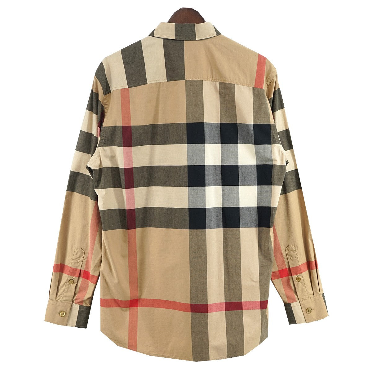 BURBERRY SLIM FIT チェック コットン ポプリン シャツ 古着・中古-4枚目のアイテム画像