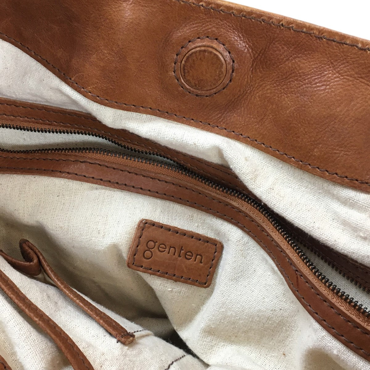 genten ハンド ショルダー 2WAY レザー トート バッグ 鞄 古着・中古-9枚目のアイテム画像