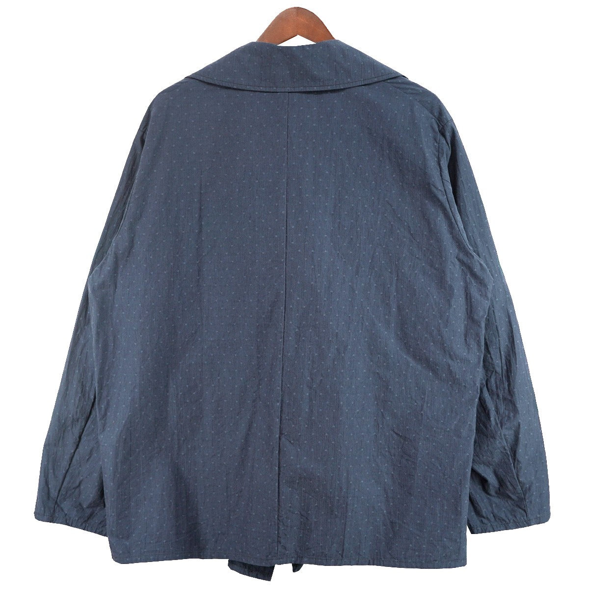 BLACKBIRD 26SS Toile Shirt (Dot) ドット柄トワルシャツ ボタンレス シャツジャケット 古着・中古-2枚目のアイテム画像