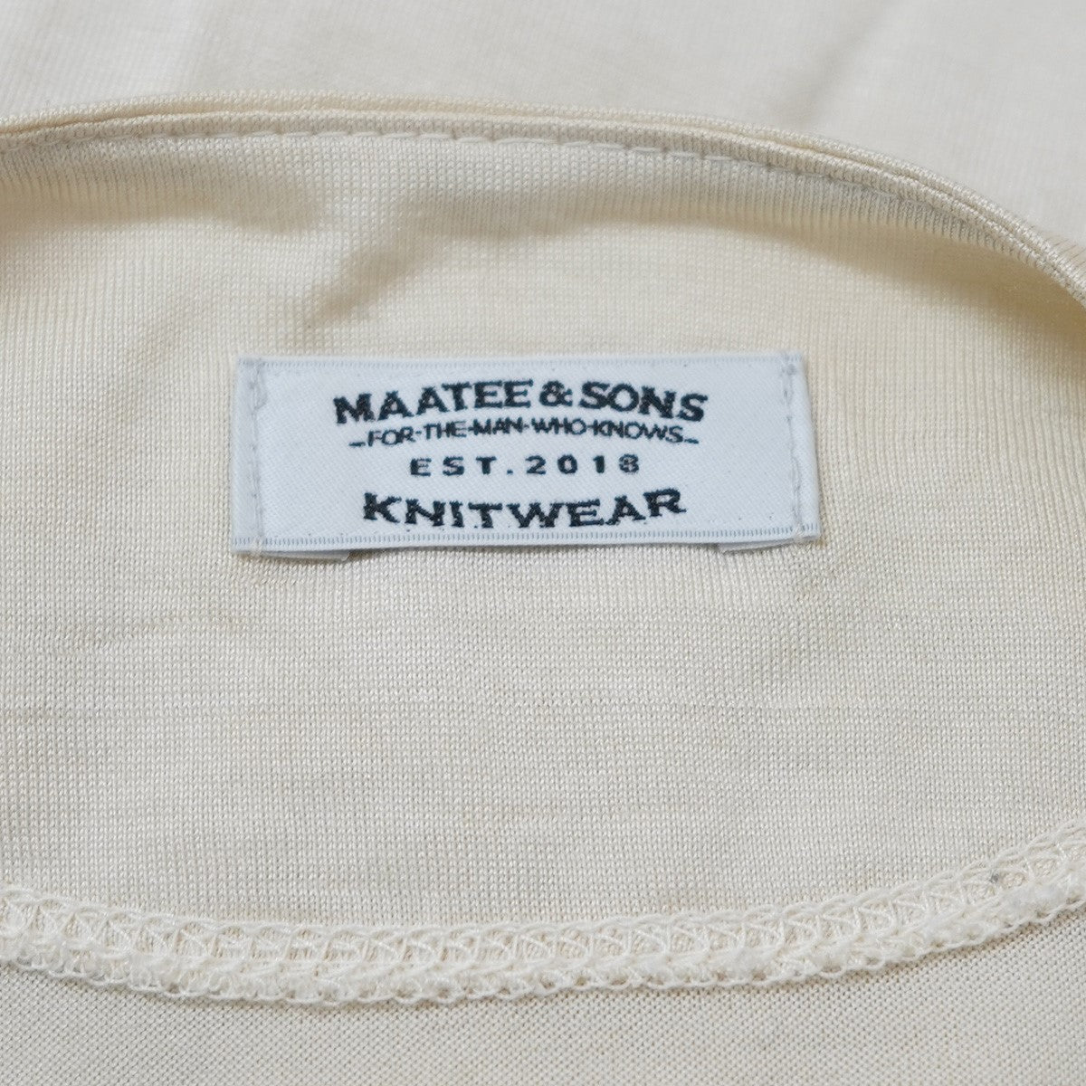 MAATEE＆SONS(マーティーアンドサンズ) 23AW SILK PIQUE HENRY TEE