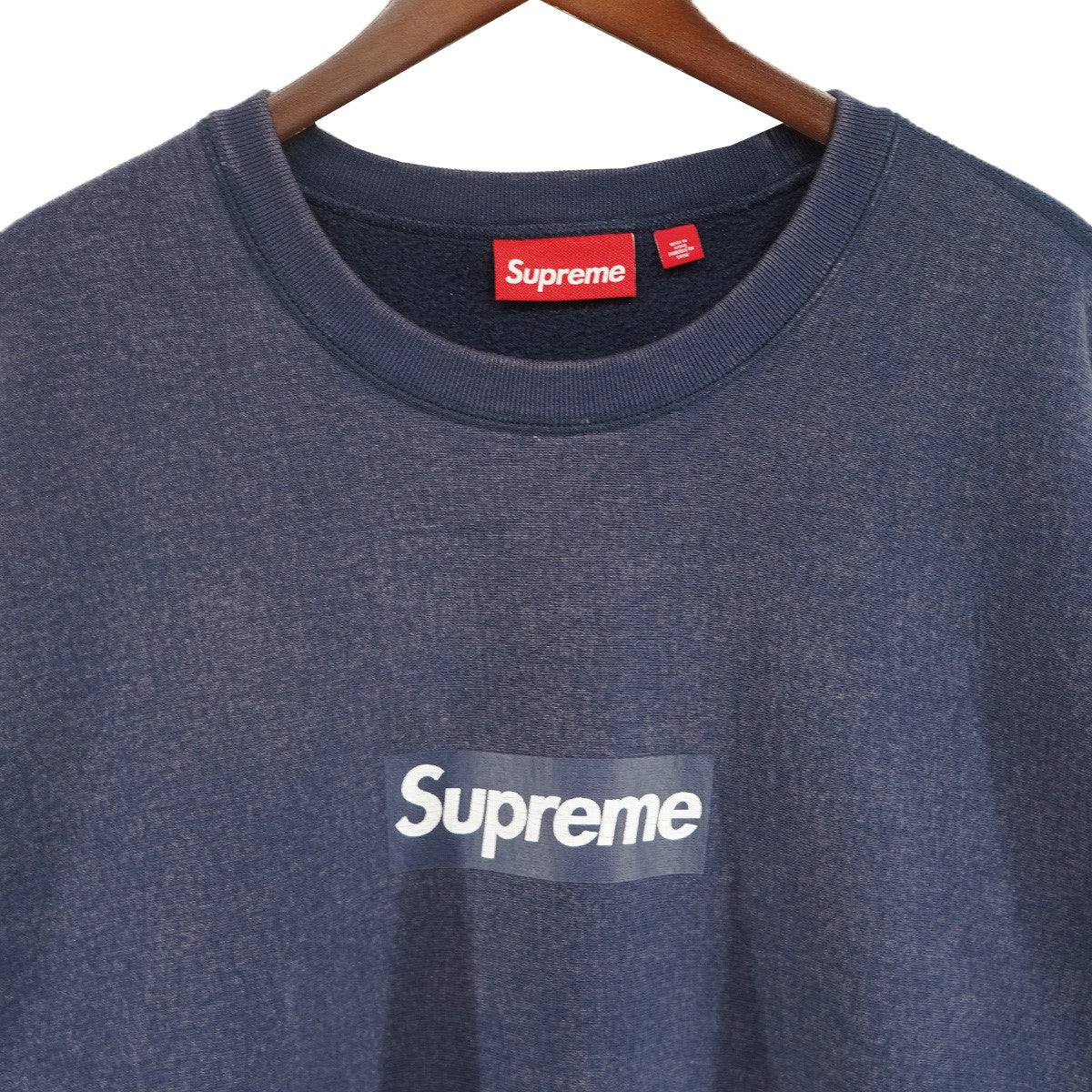 Supreme 25SS Washed Box Logo Crewneckウォッシュド加工 ボックスロゴ クルーネック スウェット トレーナー 古着・中古-3枚目のアイテム画像