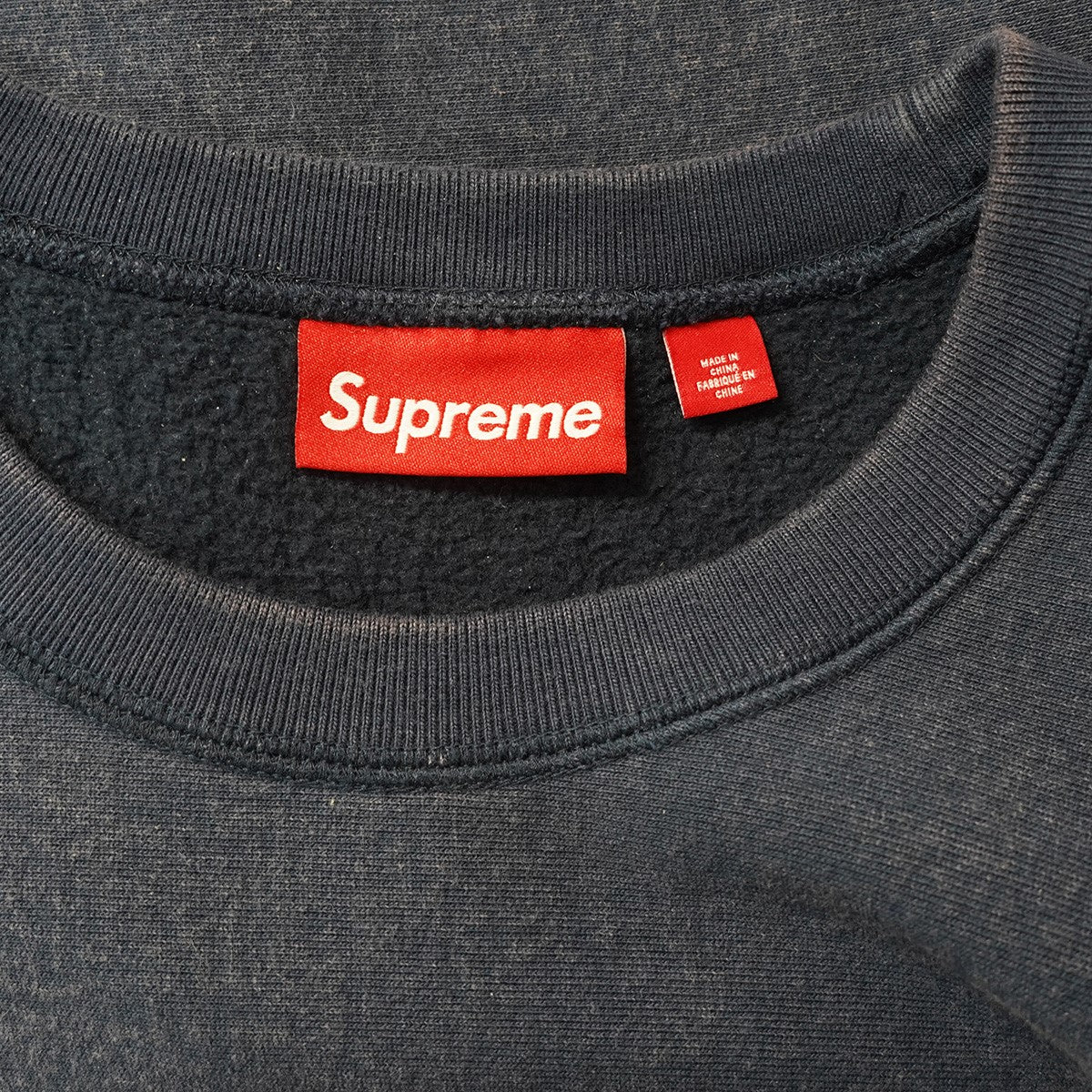 Supreme 25SS Washed Box Logo Crewneckウォッシュド加工 ボックスロゴ クルーネック スウェット トレーナー 古着・中古-5枚目のアイテム画像