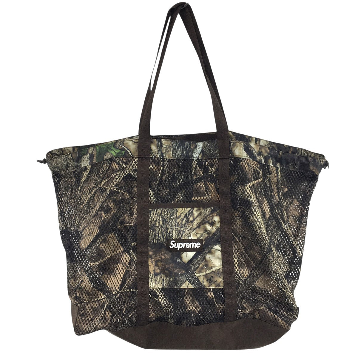 Supreme 25SS Mesh Tote Bag TrueTimber Kanati Camoボックス ロゴ メッシュ トート ビッグ バッグ 鞄 古着・中古-1枚目のアイテム画像