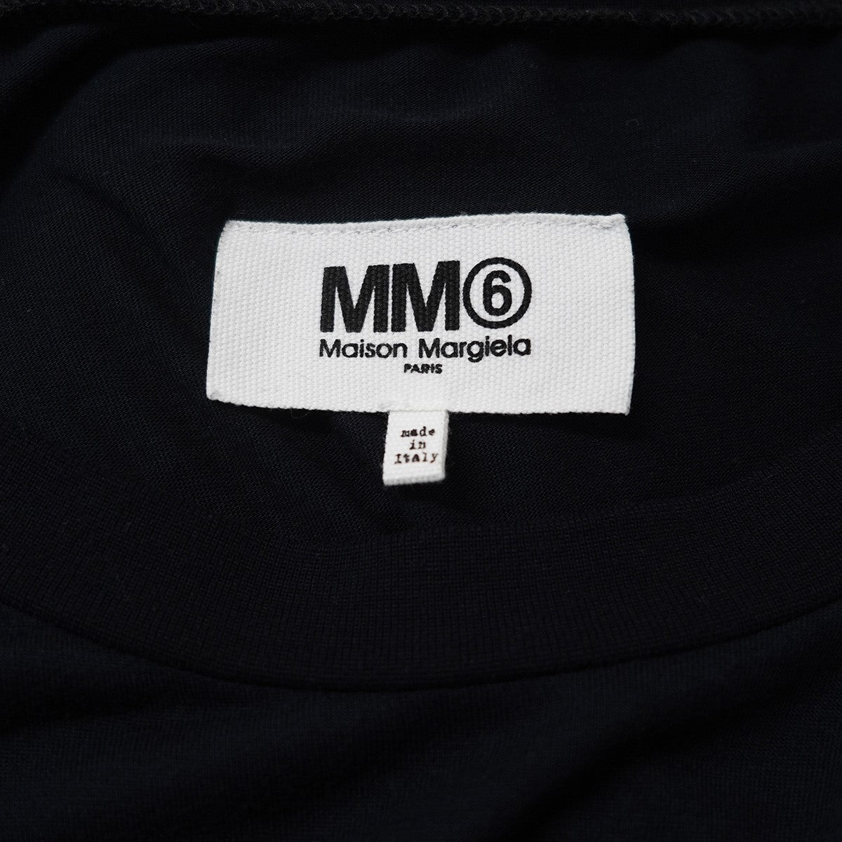 MM6 Maison Margiela レーヨンシルク オーバーサイズ 長袖Tシャツ ロンT ワンピース 古着・中古-3枚目のアイテム画像