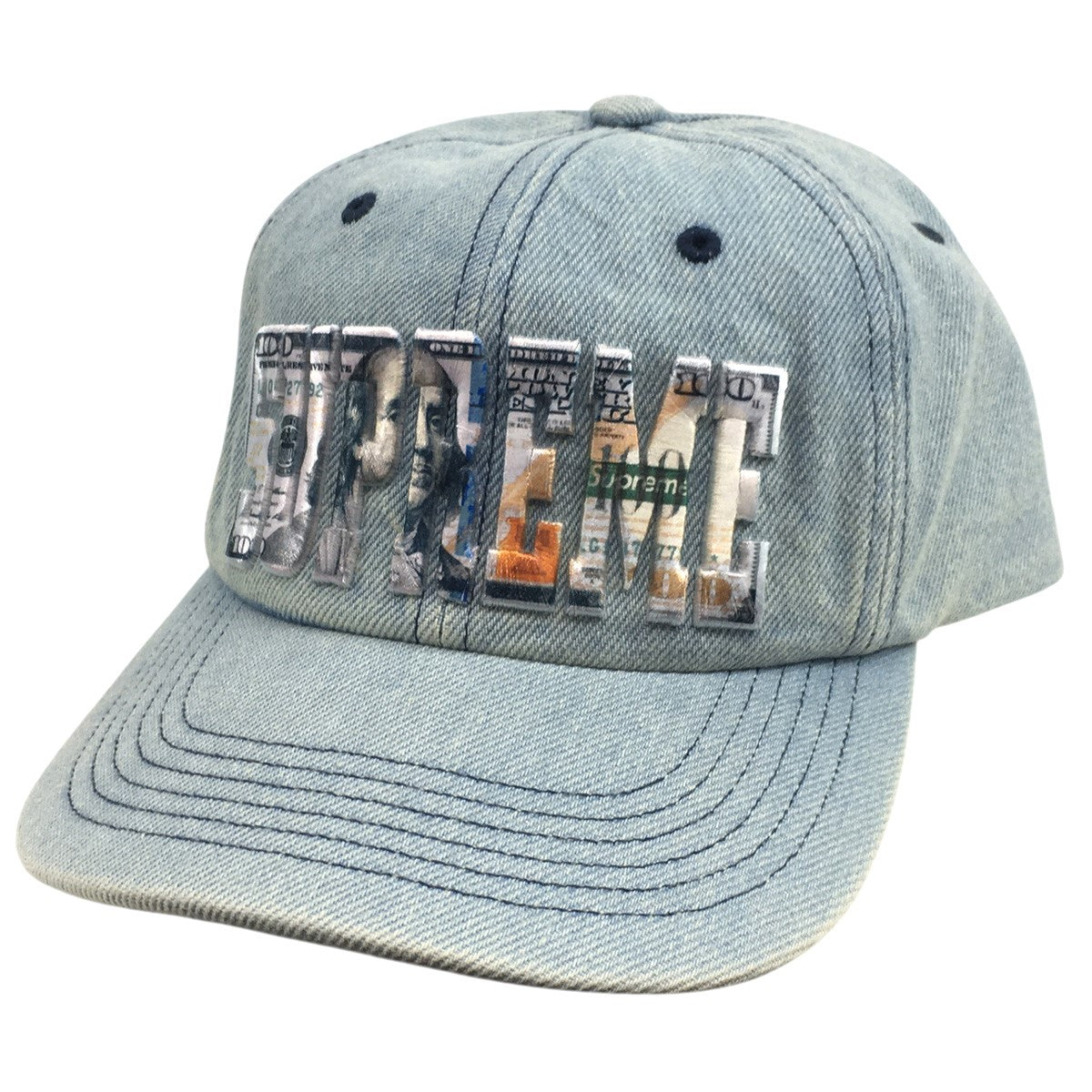 Supreme 26SS Embroidered Money Logo 6-Panelエンブロイダード マネーロゴ 6パネル ロゴ キャップ 帽子 古着・中古-1枚目のアイテム画像