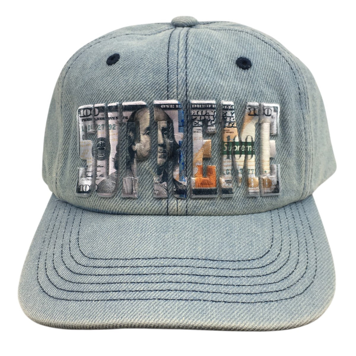 Supreme 26SS Embroidered Money Logo 6-Panelエンブロイダード マネーロゴ 6パネル ロゴ キャップ 帽子 古着・中古-2枚目のアイテム画像