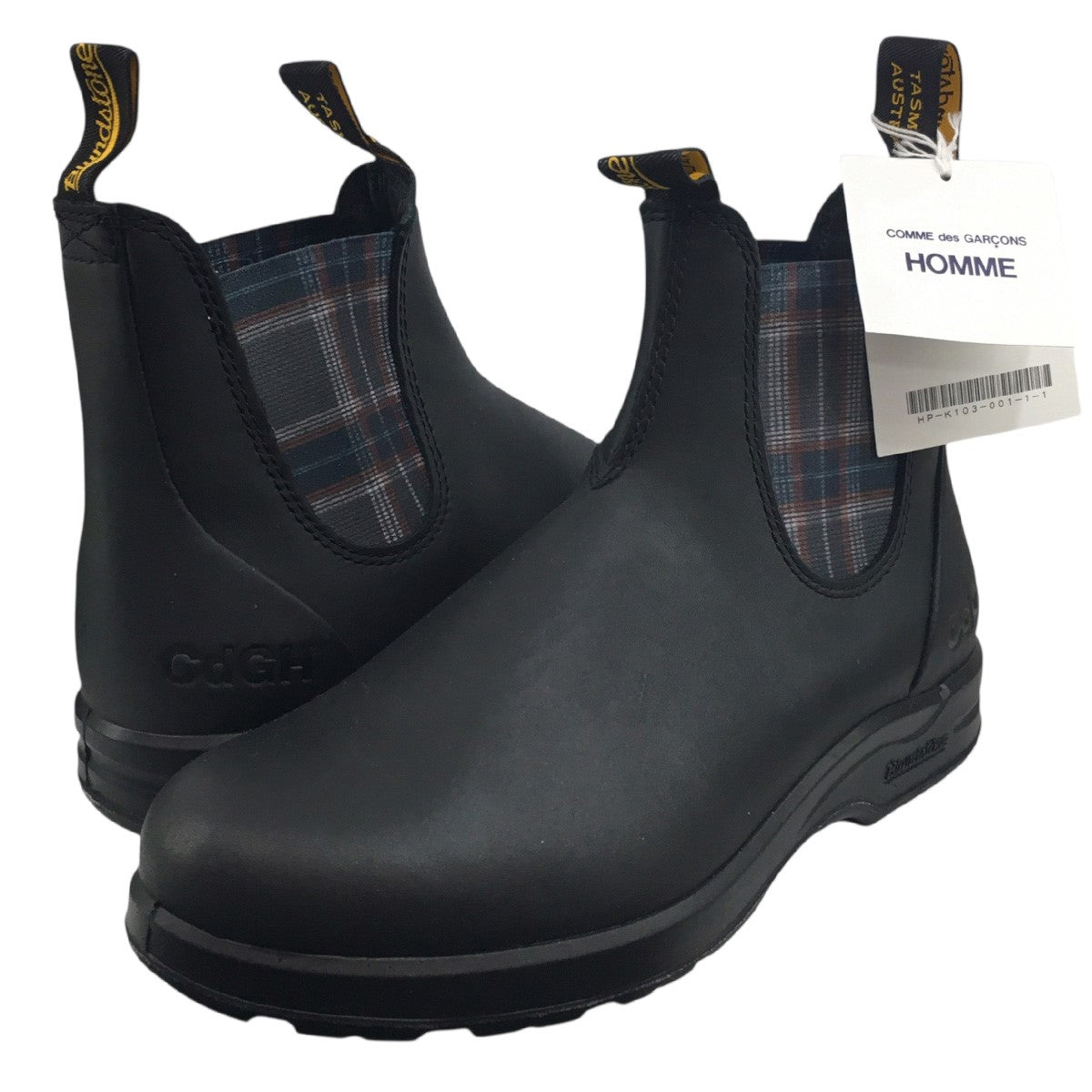 COMME des GARCONS HOMME×BLUND STONE 25AW BLUNDSTONE コラボCdGH ロゴ サイドゴアブーツ シューズ 靴 古着・中古-1枚目のアイテム画像