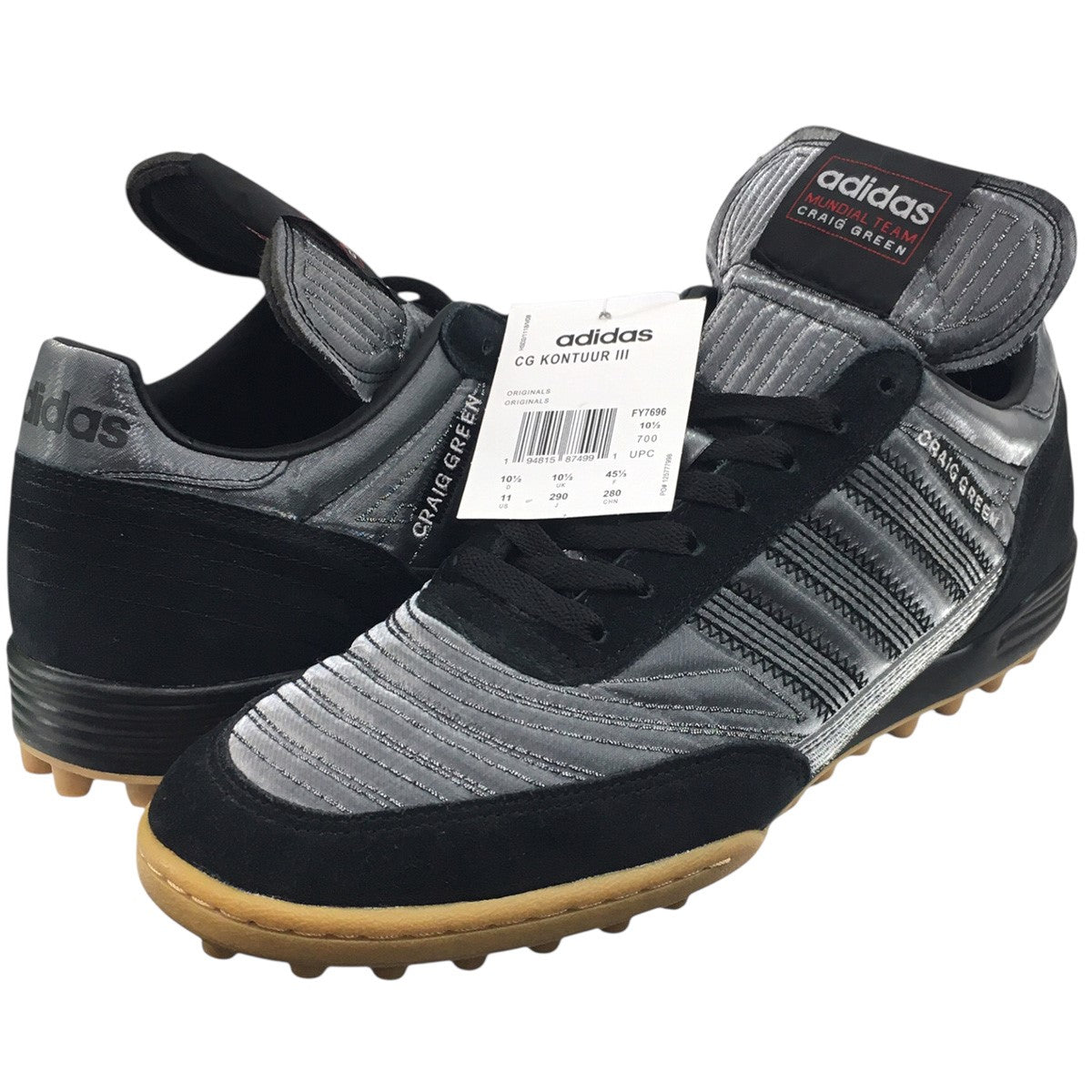 adidas×CRAIG GREEN 20AW Craig Green X Kontuur 3 Core Black Menコラボ スニーカー シューズ 靴 古着・中古-1枚目のアイテム画像