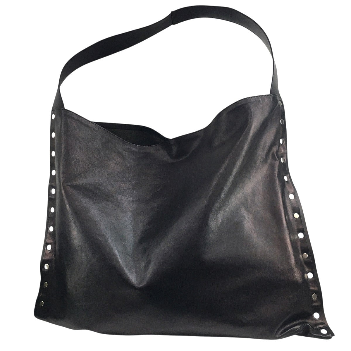 JIL SANDER Rivet Border Tote リベット スタッズ レザー トートバッグ 鞄 古着・中古-5枚目のアイテム画像