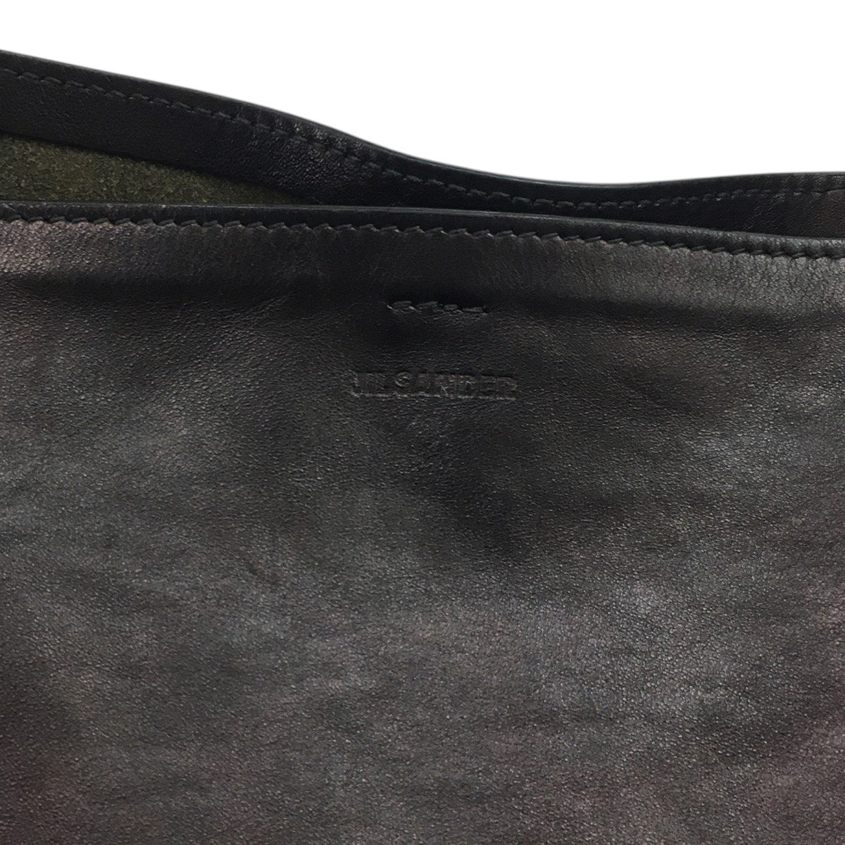 JIL SANDER Rivet Border Tote リベット スタッズ レザー トートバッグ 鞄 古着・中古-6枚目のアイテム画像