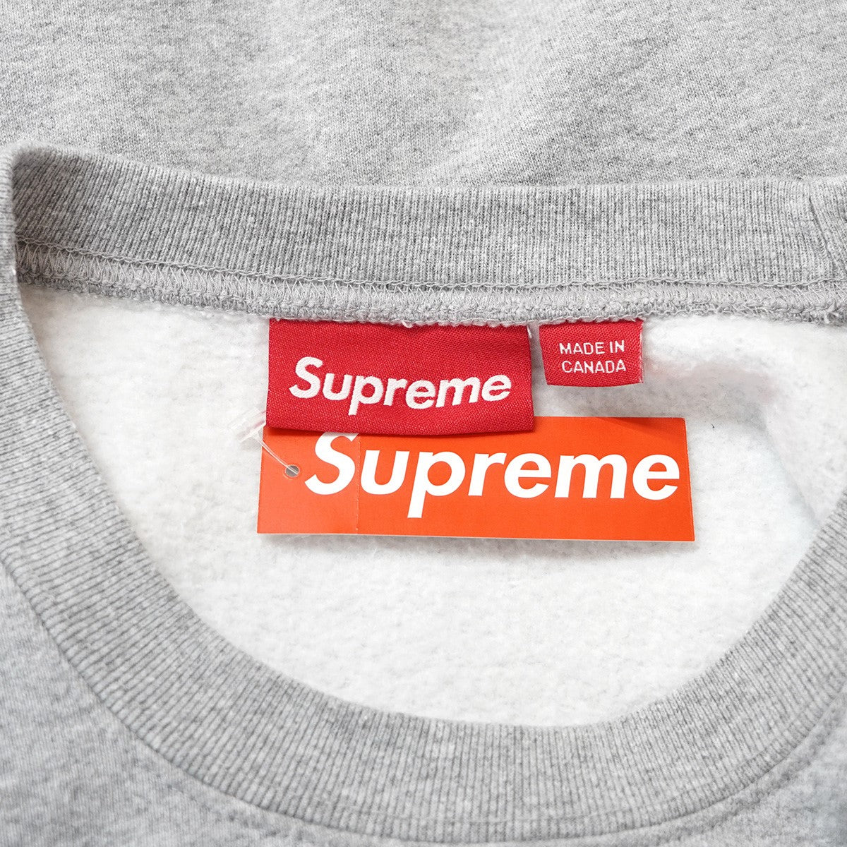26SS Plaid Arc Crewneck Heather Greyプレイド チェック アーチ ロゴ クルーネック スウェット トレーナー