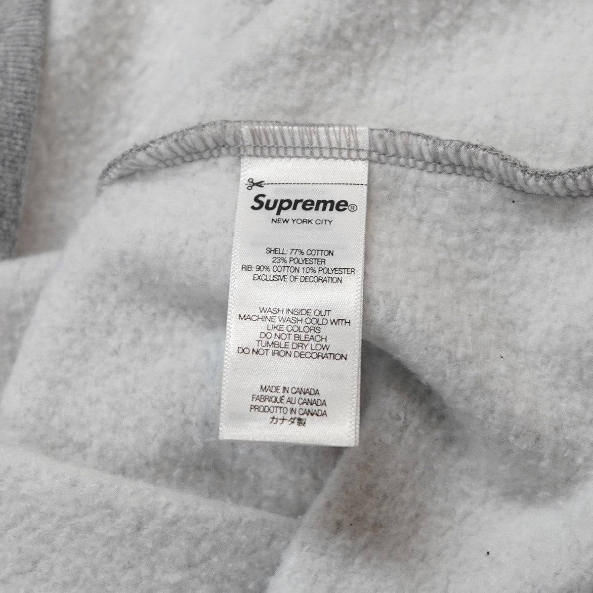 26SS Plaid Arc Crewneck Heather Greyプレイド チェック アーチ ロゴ クルーネック スウェット トレーナー