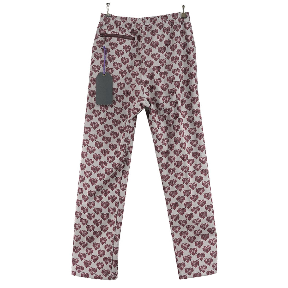 Needles 23AW Track Pant - Poly Jq． (Heart)ポリジャガード パピヨン アイコン刺繍 ハート柄 イージー トラックパンツ 古着・中古-3枚目のアイテム画像