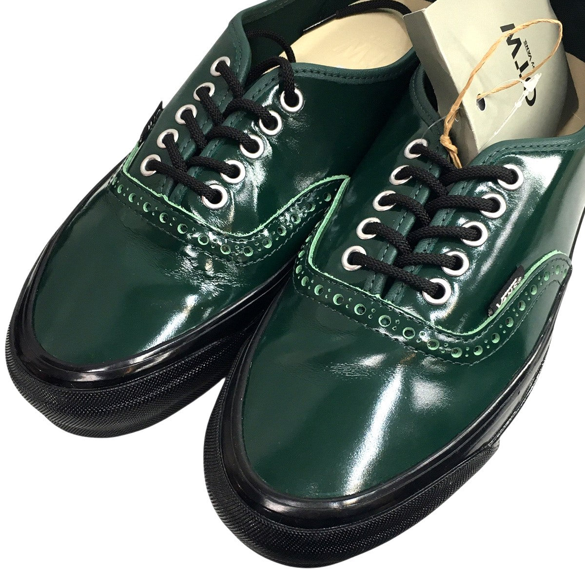 VANS 26SS OTW Authentic 44 Siped Vibramオーセンティック パテントレザー ブローグ シューズ スニーカー 靴 古着・中古-3枚目のアイテム画像