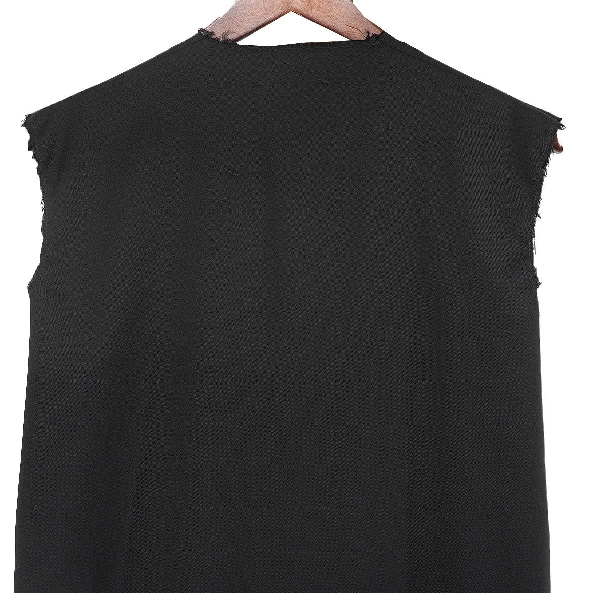 GABRIELA COLL GARMENTS×SUPER A MARKET 22AW × Loro Piana Cut Off Processed Sleeveless One-piece DressVネック カットオフ スリット ワンピース ドレス 古着・中古-4枚目のアイテム画像