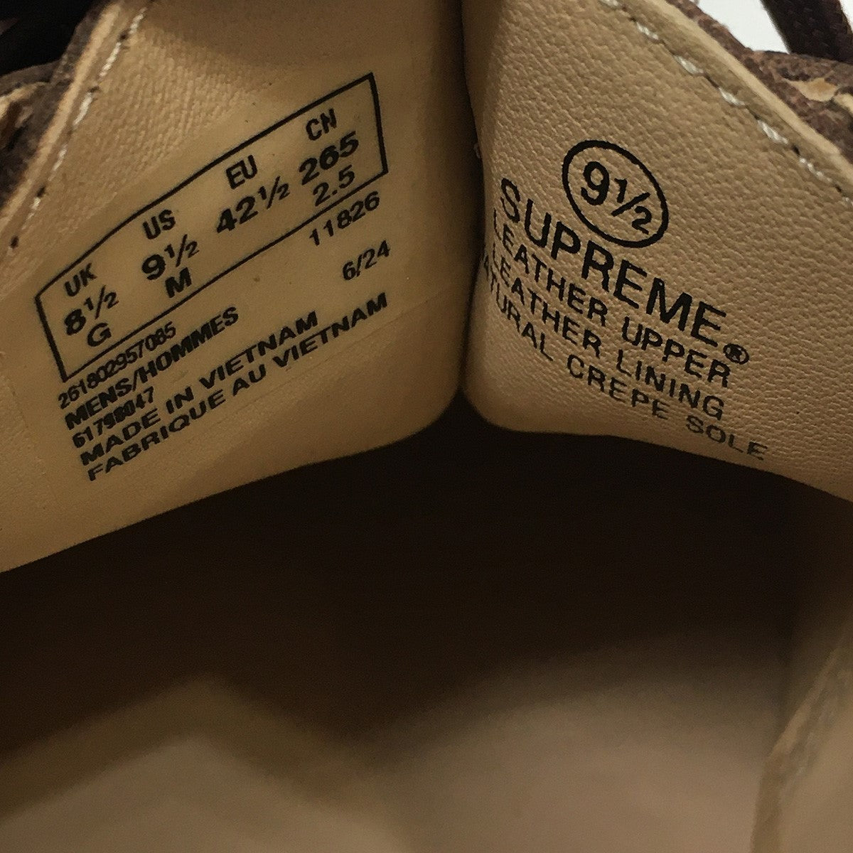 Supreme×MARTINE ROSE 24AW Martine Rose × Clarks Desert Trekデザートトレック チェーン 型押し ブーツ シューズ 靴 古着・中古-7枚目のアイテム画像