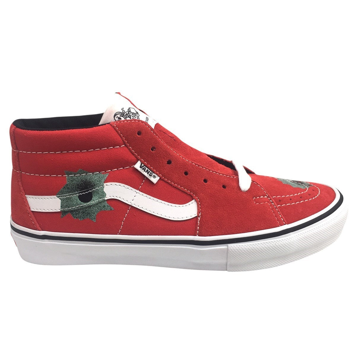 Supreme×VANS 25SS Nate Lowman × Vans Skate Grosso Mid Bullet Holeネイトローマン スケートグロッソ ミッド バレットホール フラワー スニーカー 靴 古着・中古-3枚目のアイテム画像