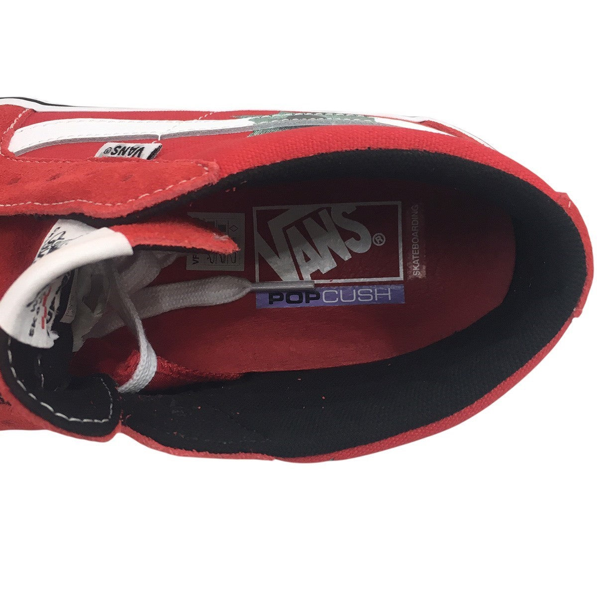 Supreme×VANS 25SS Nate Lowman × Vans Skate Grosso Mid Bullet Holeネイトローマン スケートグロッソ ミッド バレットホール フラワー スニーカー 靴 古着・中古-6枚目のアイテム画像