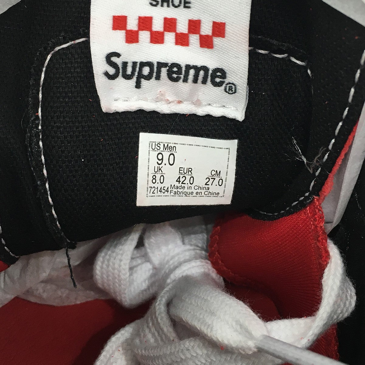 Supreme×VANS 25SS Nate Lowman × Vans Skate Grosso Mid Bullet Holeネイトローマン スケートグロッソ ミッド バレットホール フラワー スニーカー 靴 古着・中古-7枚目のアイテム画像