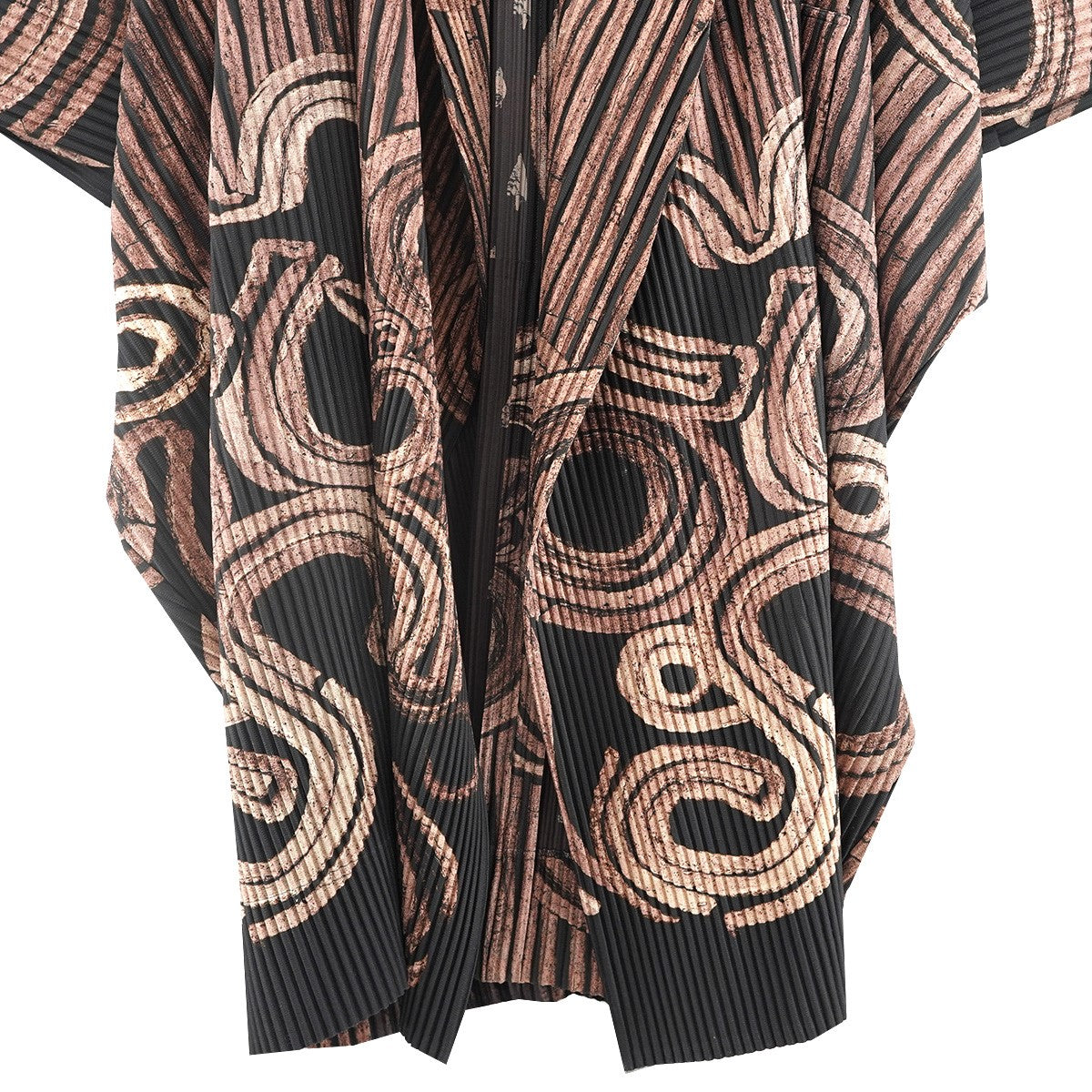 HOMME PLISSE ISSEY MIYAKE 17AW SUIEN Pleated Gown Coat粋円 プリーツ ロング 羽織 ガウンコート 古着・中古-5枚目のアイテム画像