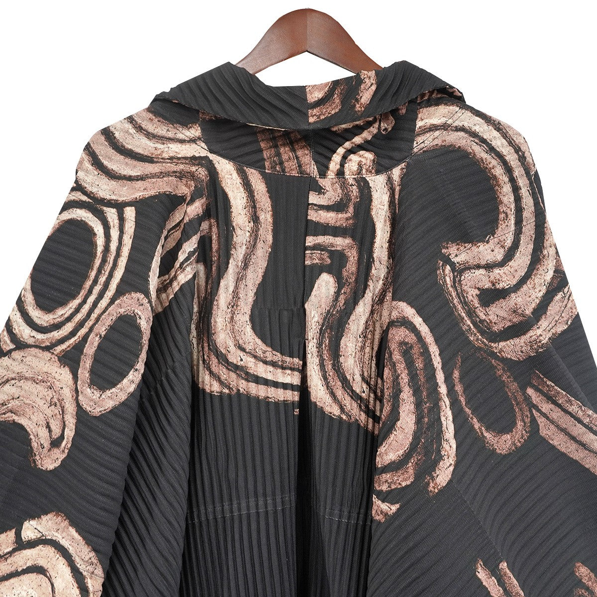 HOMME PLISSE ISSEY MIYAKE 17AW SUIEN Pleated Gown Coat粋円 プリーツ ロング 羽織 ガウンコート 古着・中古-6枚目のアイテム画像